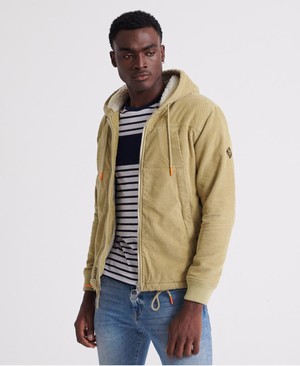 Superdry Hooded Worker Férfi Kabát Khaki | AUYSI8157